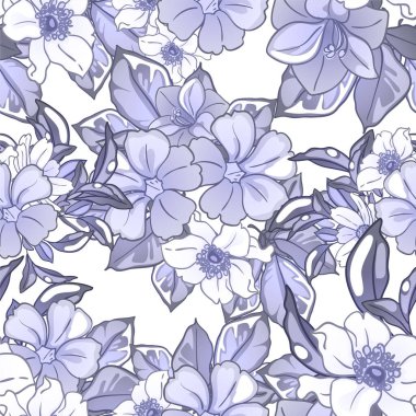 Güzel çiçekli zarif desenler.