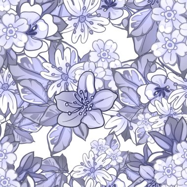 Güzel çiçekli zarif desenler.