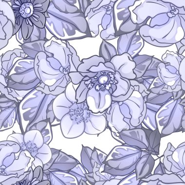 Güzel çiçekli zarif desenler.