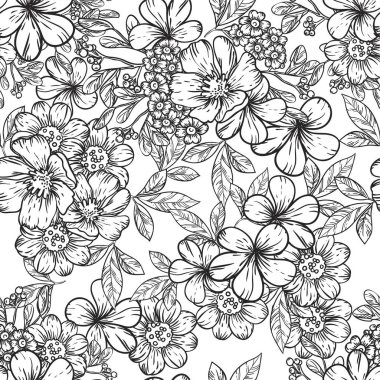 Güzel çiçekli zarif desenler.