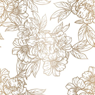 Güzel çiçekli zarif desenler.