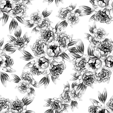 Güzel çiçekli zarif desenler.