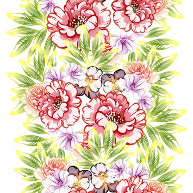 Güzel çiçekli zarif desenler.