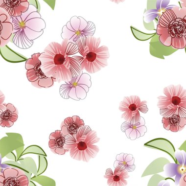 güzel çiçek vektör illüstrasyonu