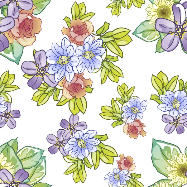 Blumen Hintergrund Vektor Illustration — Stockvektor