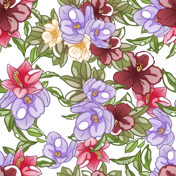 Fundo Floral Ilustração Vetorial — Vetor de Stock