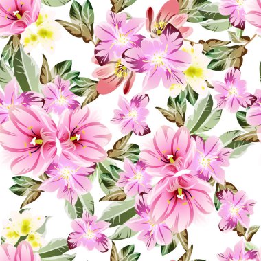 güzel çiçekler, arkaplan, vektör çizimi