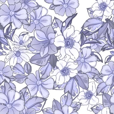 güzel çiçekler, arkaplan, vektör çizimi