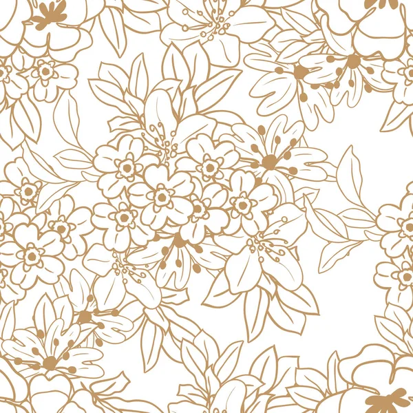 Schöne Blumen Hintergrund Vektorillustration — Stockvektor