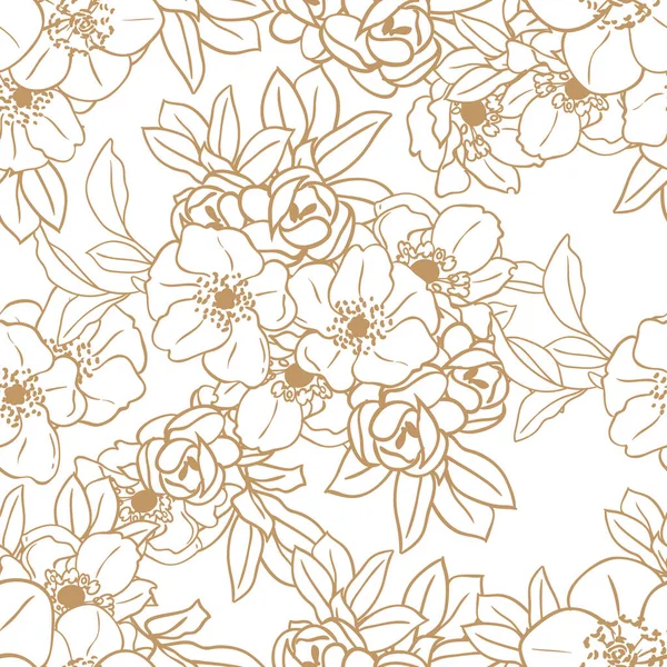 Belles Fleurs Fond Illustration Vectorielle — Image vectorielle