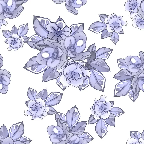 Krásné Květiny Pozadí Vektorové Ilustrace — Stockový vektor