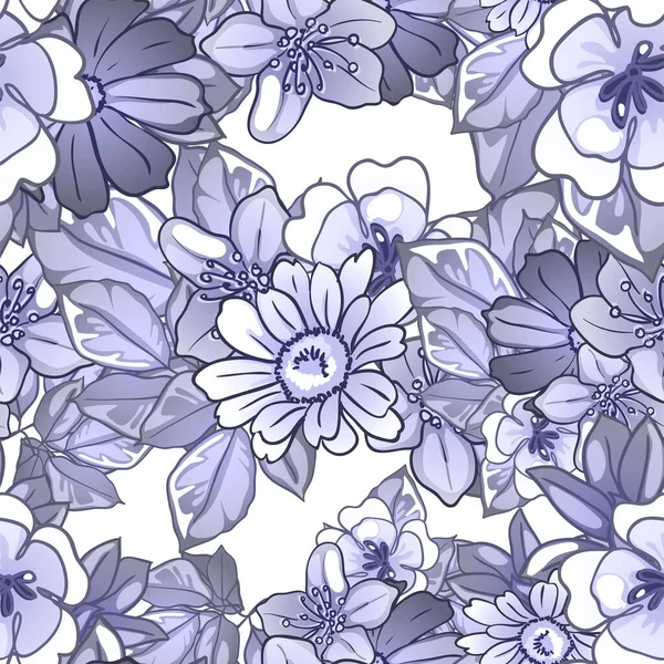 Schöne Blumen Hintergrund Vektorillustration — Stockvektor