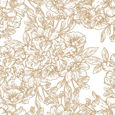 güzel çiçek kartı, arka plan, vektör illüstrasyonu