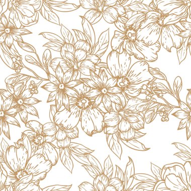 güzel çiçek kartı, arka plan, vektör illüstrasyonu