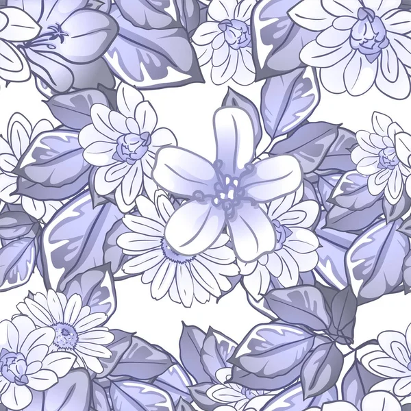 Mooie Bloemenkaart Achtergrond Vector Illustratie — Stockvector