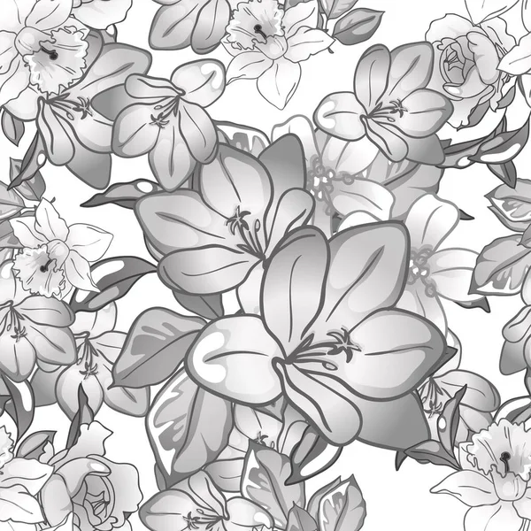 Gyönyörű Virágkártya Háttér Vektor Illusztráció — Stock Vector