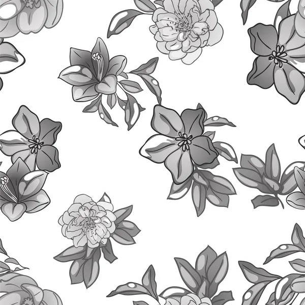 güzel çiçek öğeleri ile Seamless Modeli