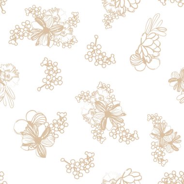 Çiçek arkaplan ile soyut zarafet kusursuz desen