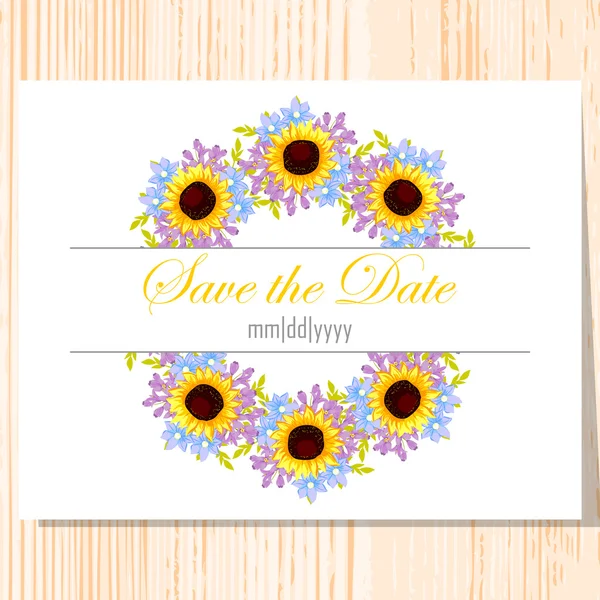 Tarjeta de invitación de boda — Archivo Imágenes Vectoriales