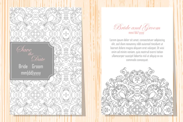 Conjunto de invitaciones abstractas — Vector de stock