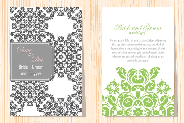 Conjunto de invitaciones abstractas — Vector de stock