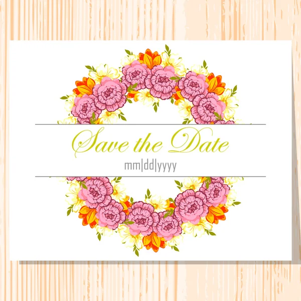 Wedding invitation card — Stock Vector