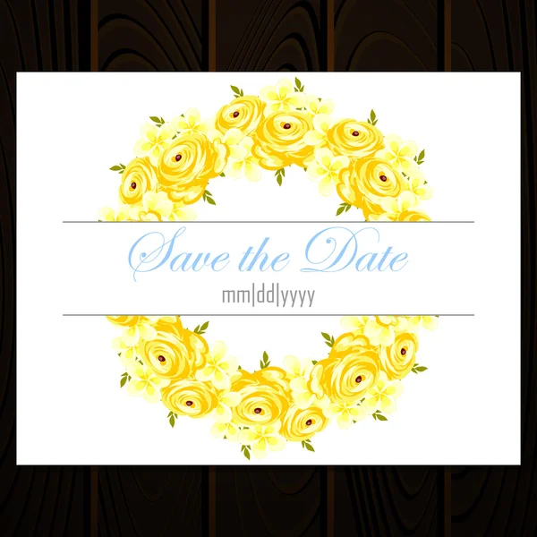 Wedding invitation card — Stock Vector