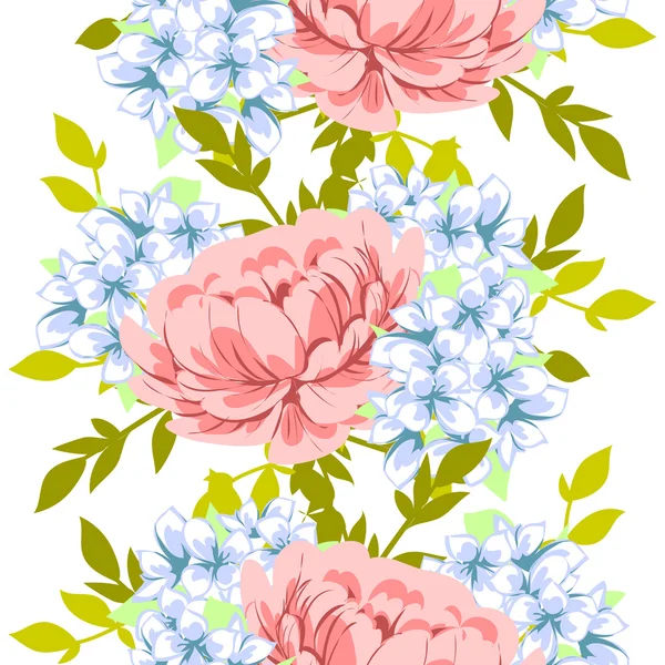 Patrón sin costura floral — Vector de stock