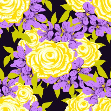 çiçek arka plan ile Seamless Modeli