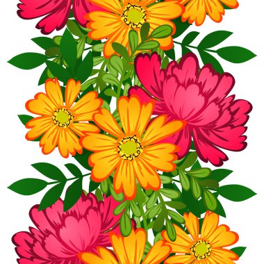 çiçek arka plan ile Seamless Modeli