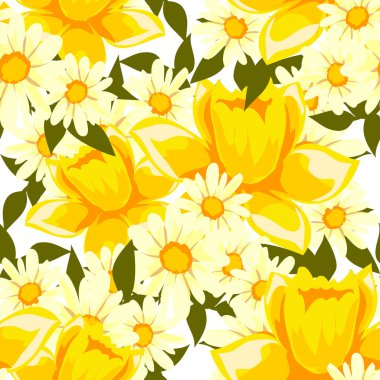 çiçek arka plan ile Seamless Modeli