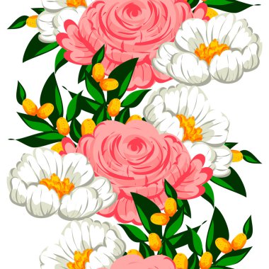 çiçek arka plan ile Seamless Modeli