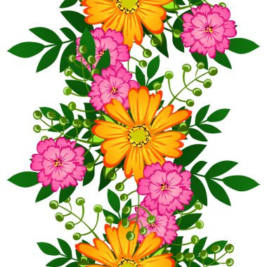 çiçek arka plan ile Seamless Modeli