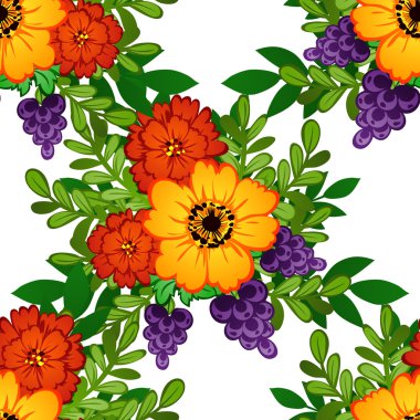 çiçek arka plan ile Seamless Modeli