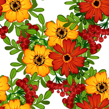 çiçek arka plan ile Seamless Modeli