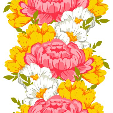 çiçek arka plan ile Seamless Modeli