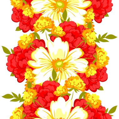 çiçek arka plan ile Seamless Modeli