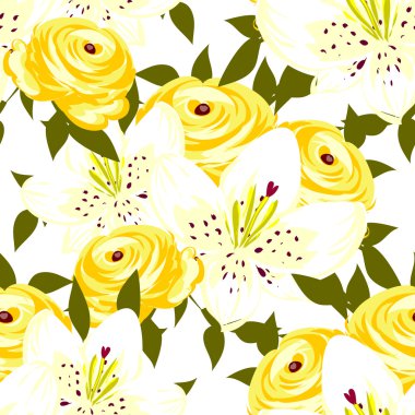 Kusursuz çiçek deseni