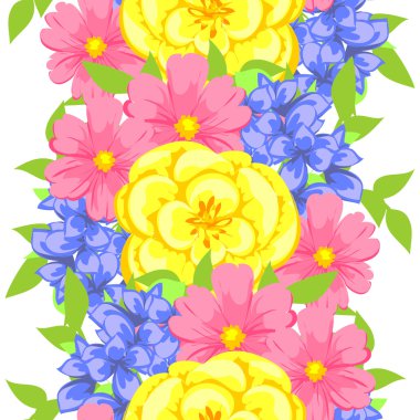 çiçek arka plan ile Seamless Modeli