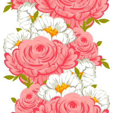 çiçek arka plan ile Seamless Modeli