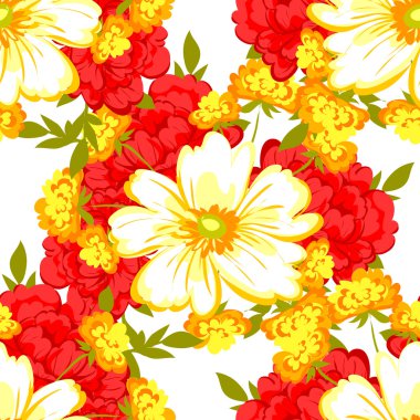 çiçek arka plan ile Seamless Modeli