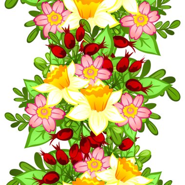 çiçek arka plan ile Seamless Modeli