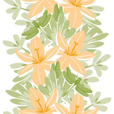 çiçek arka plan ile Seamless Modeli