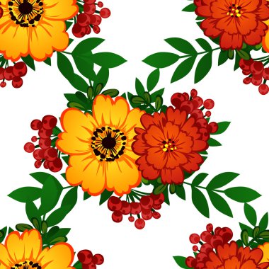 çiçek arka plan ile Seamless Modeli