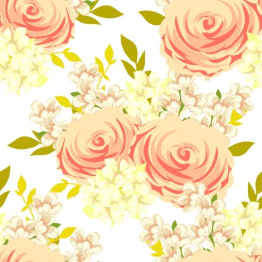 çiçek arka plan ile Seamless Modeli