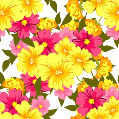 çiçek arka plan ile Seamless Modeli