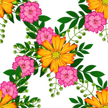 çiçek arka plan ile Seamless Modeli