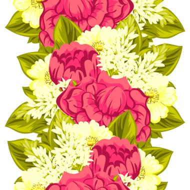 çiçek arka plan ile Seamless Modeli