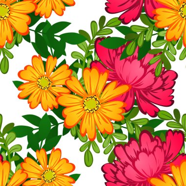 çiçek arka plan ile Seamless Modeli