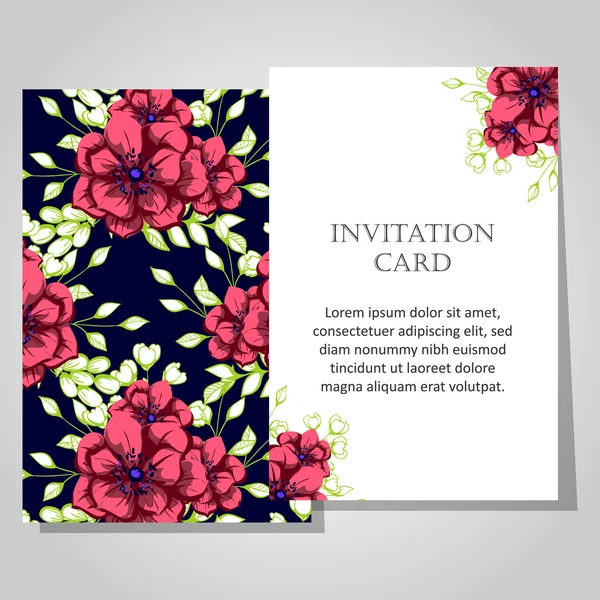 Beautiful invitation card — Stock Vector